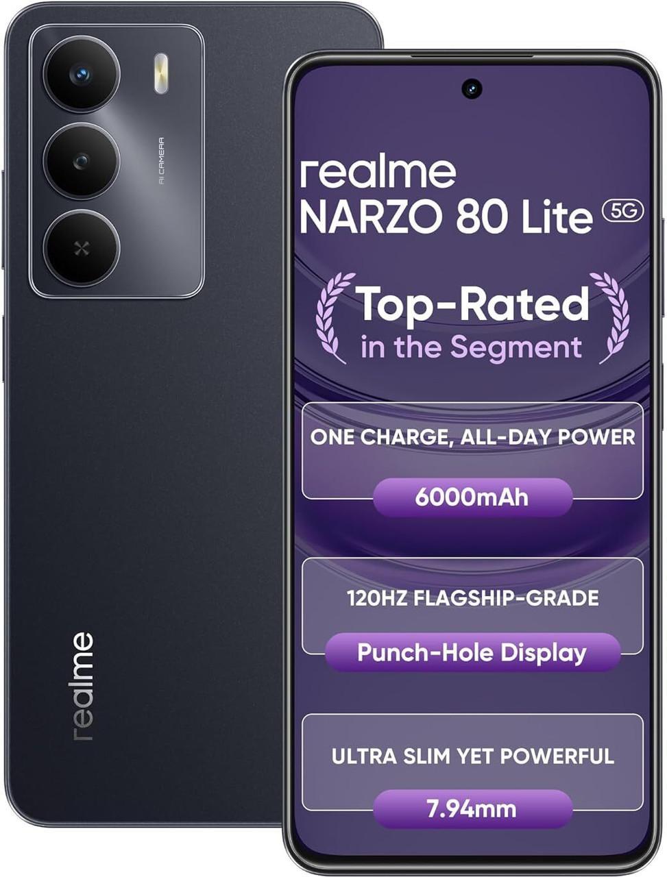 REALME RMX3945 NARZO 80 LITE 5G 4GB/128GB ONXY BLACK
