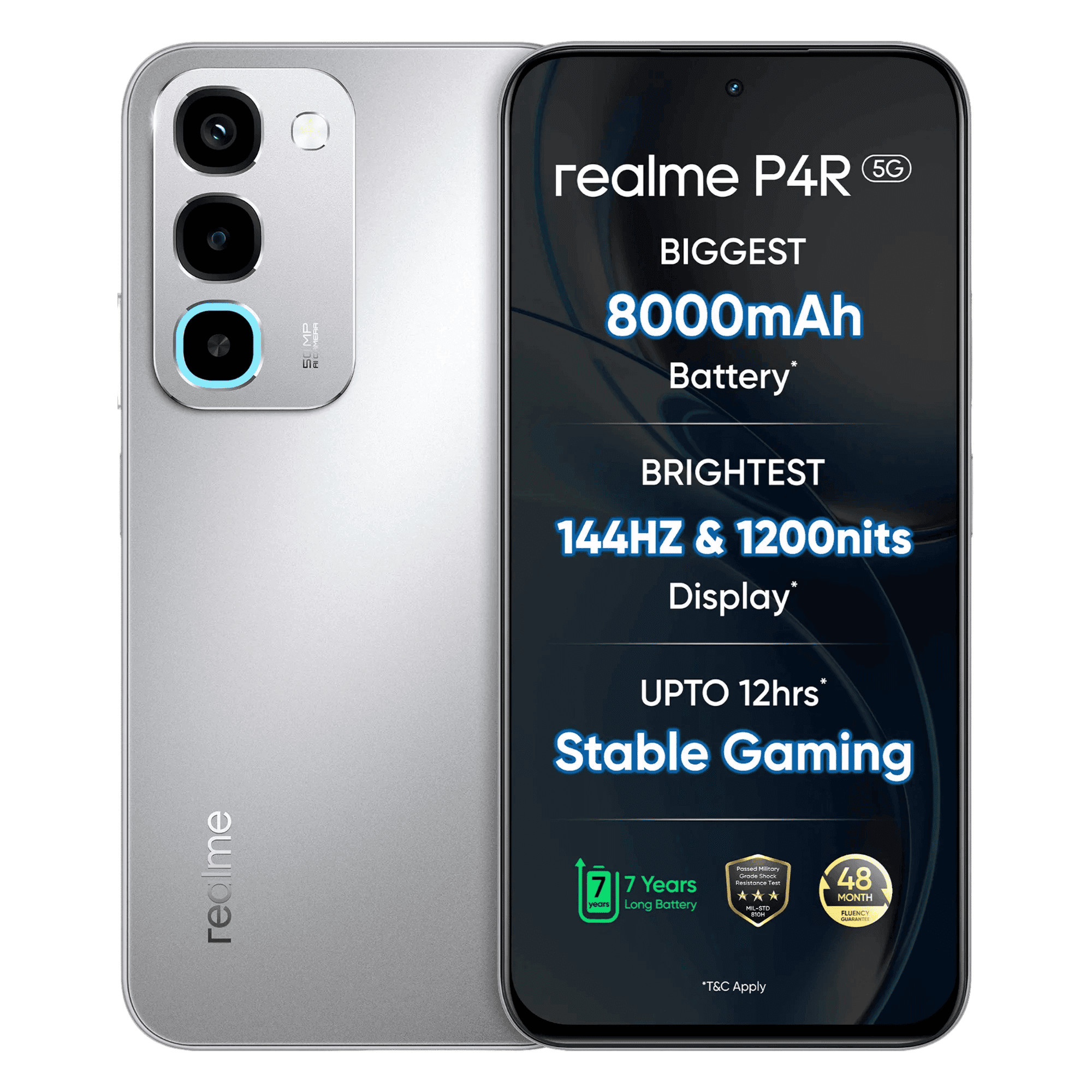 REALME P4R 5G RMX5266 6GB/256GB SILVER GLARE