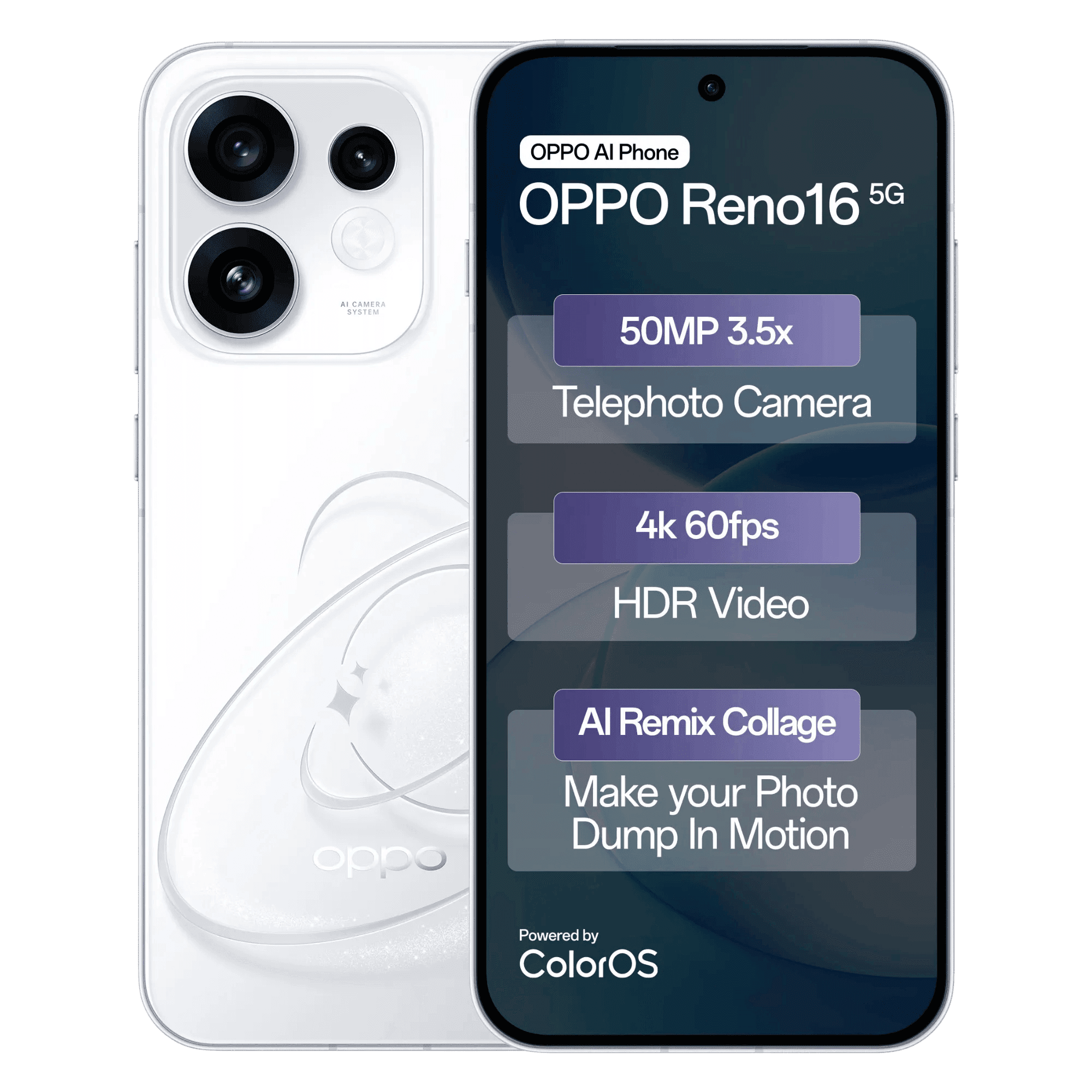 OPPO RENO 16 5G 12/256GB STARRY WHITE