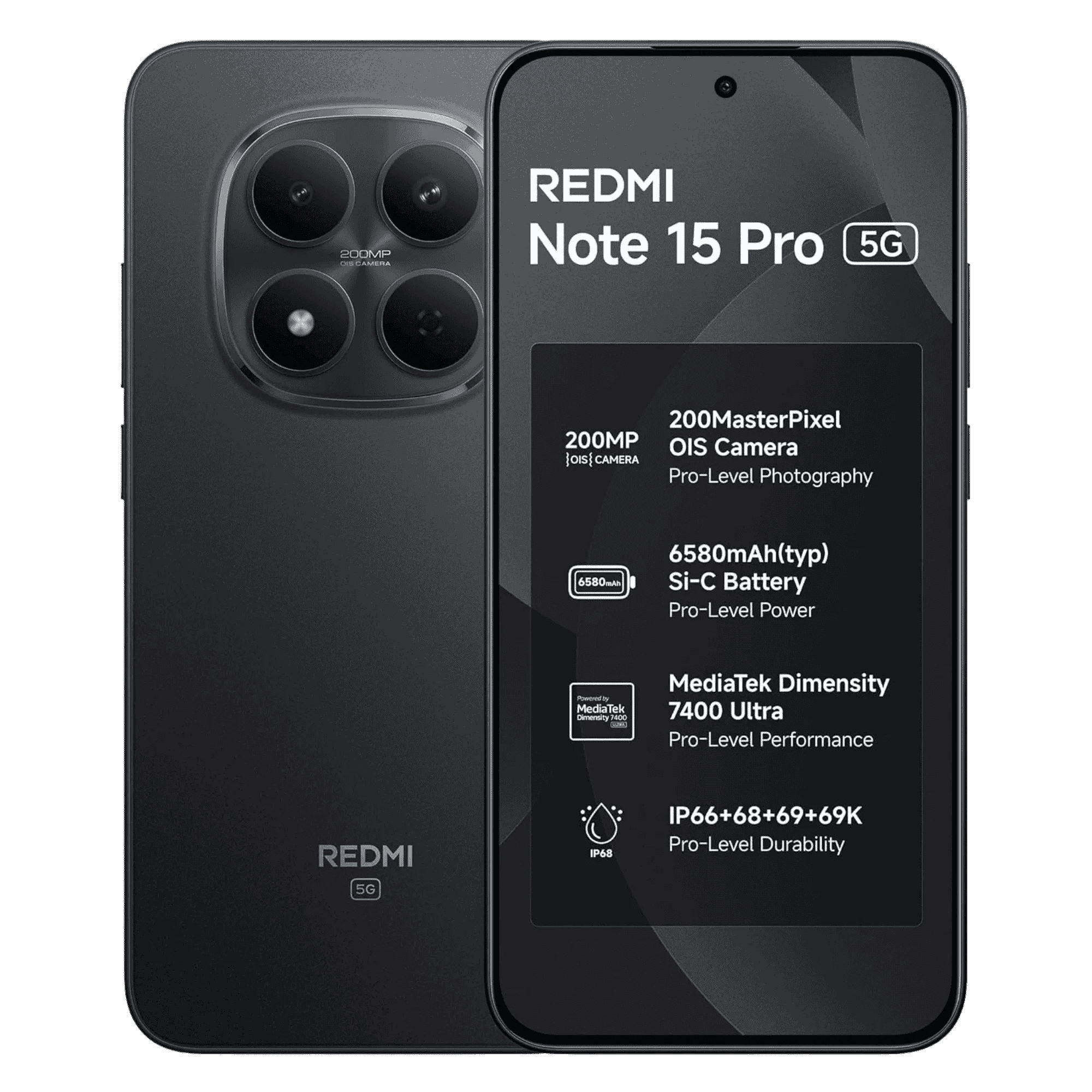 REDMI NOTE 15 PRO 5G 8GB/256GB CARBON BLACK