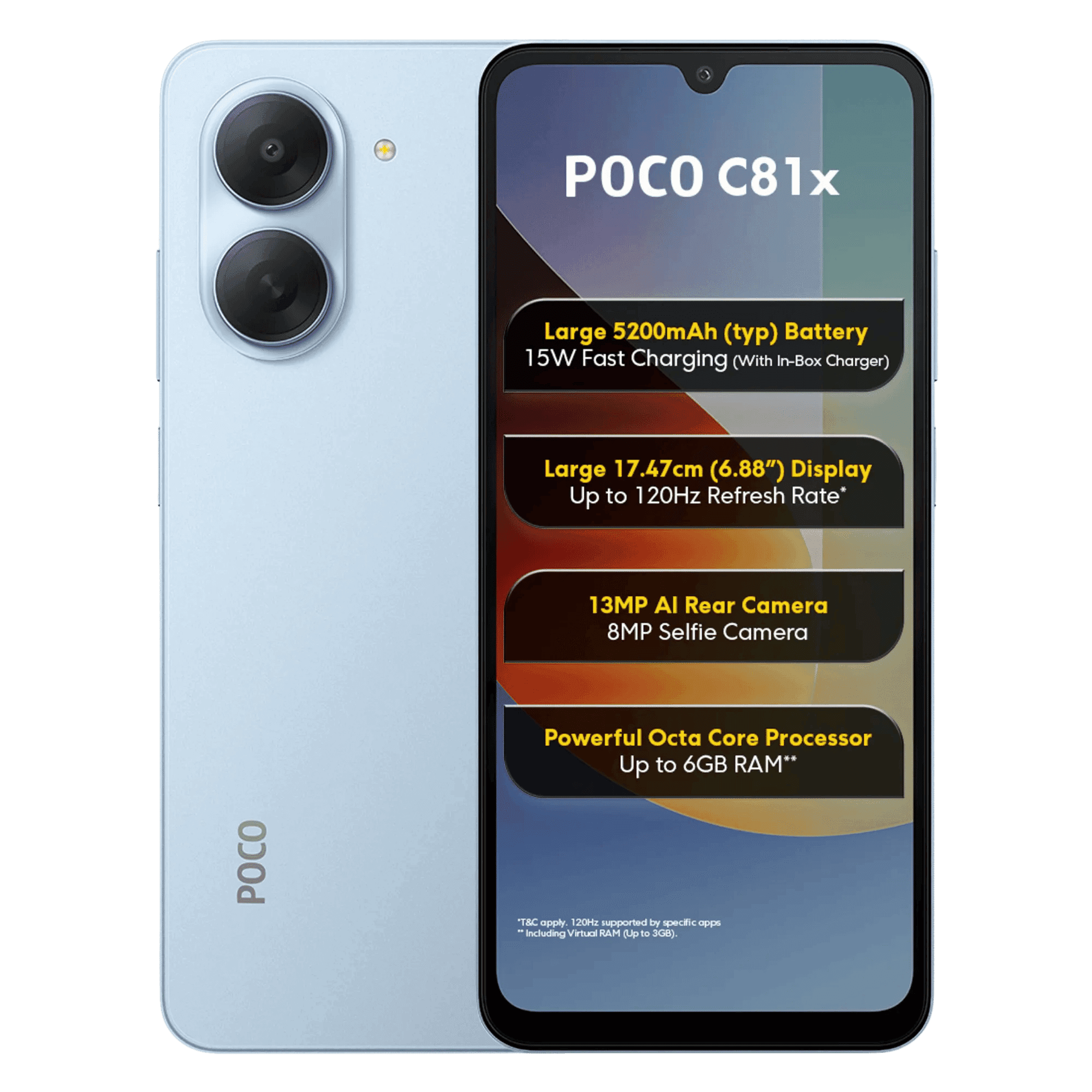 POCO C81X 3GB/64GB ICE BLUE