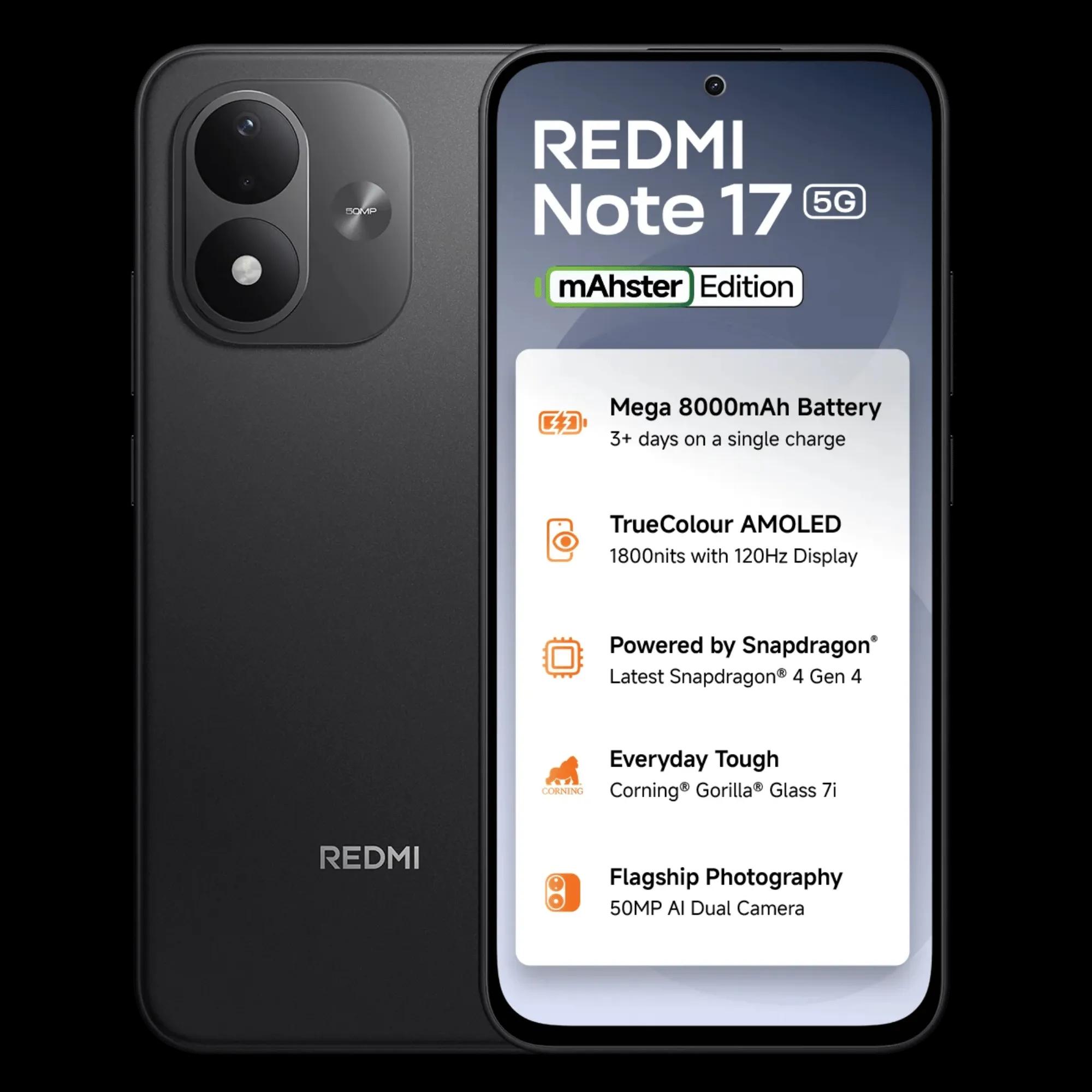 REDMI NOTE 17 5G 6GB/128GB DARK NIGHT